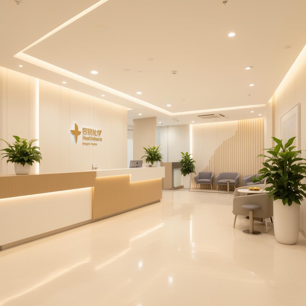 Clean medical office treatment room